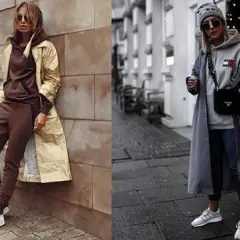 Płaszcz z bluzą: Stylowe połączenie na co dzień. Jak nosić?
