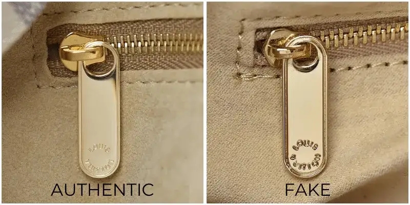 Louis Vuitton hardware stitching authentic vs fake
