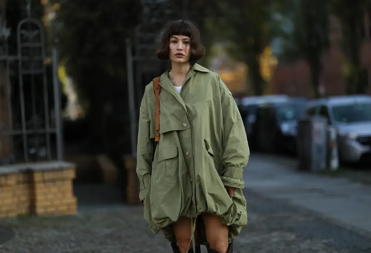 zielona parka stylizacje