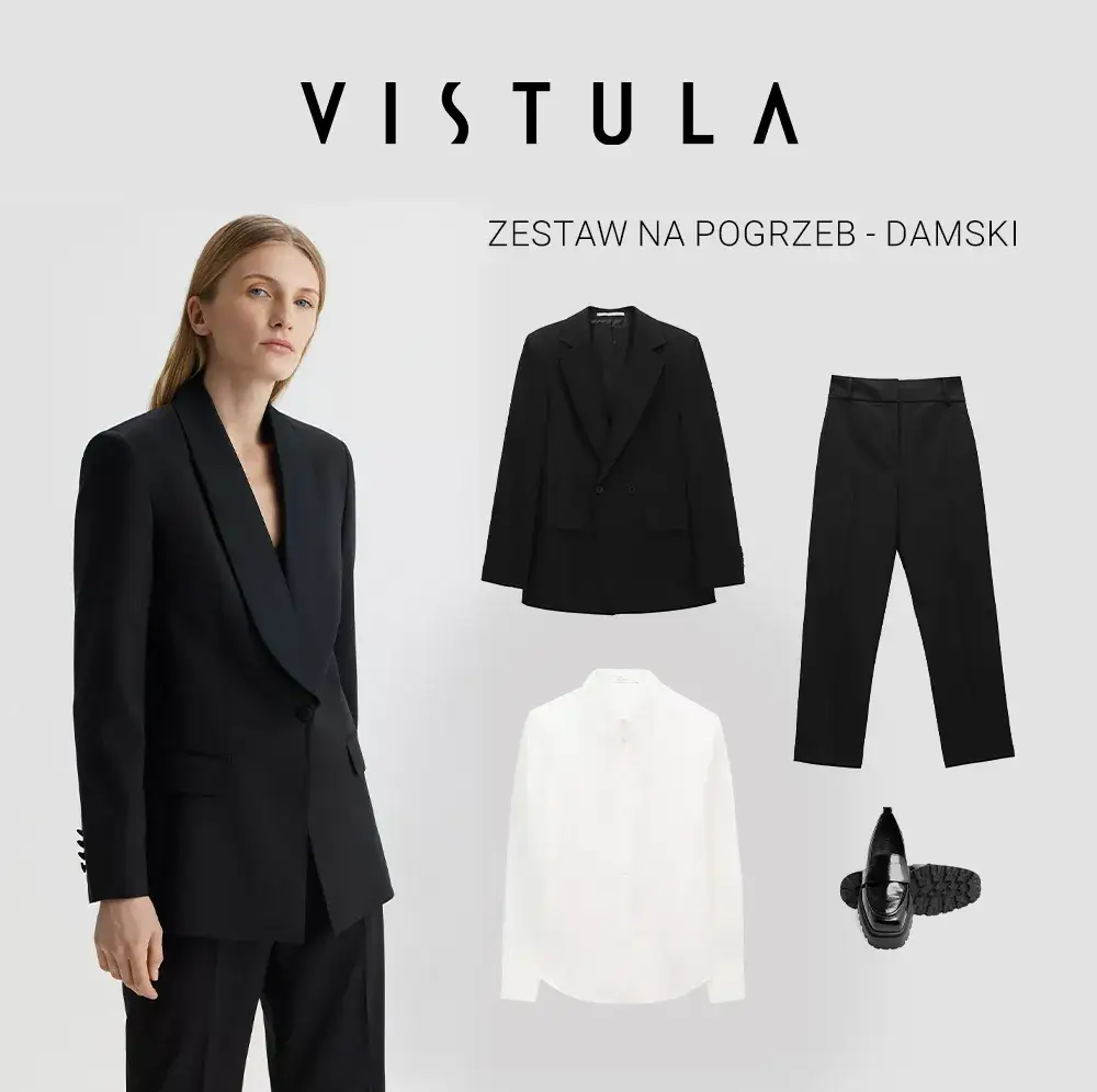 elegancki strój na pogrzeb kobieta sukienka garnitur