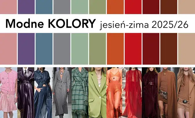 Jesienne kolory mody 2025 paleta
